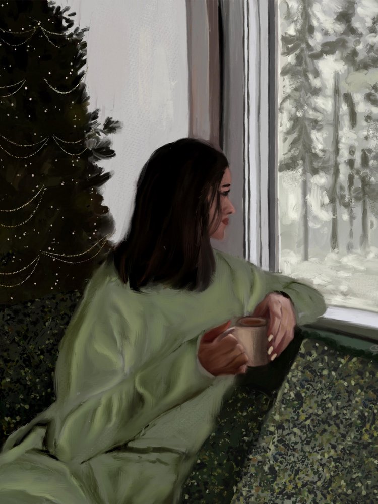 Gezellige winterochtend door Osheensgallery