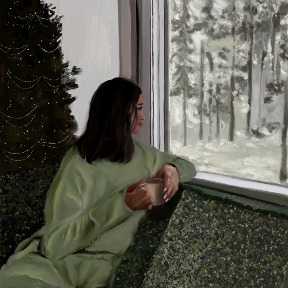 Gezellig winterraam door Osheensgallery