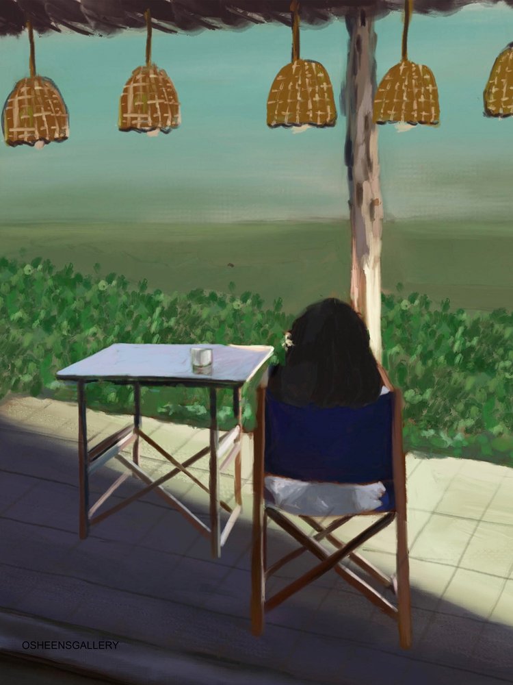 Vredig uitzicht in de buitenlucht door Osheensgallery