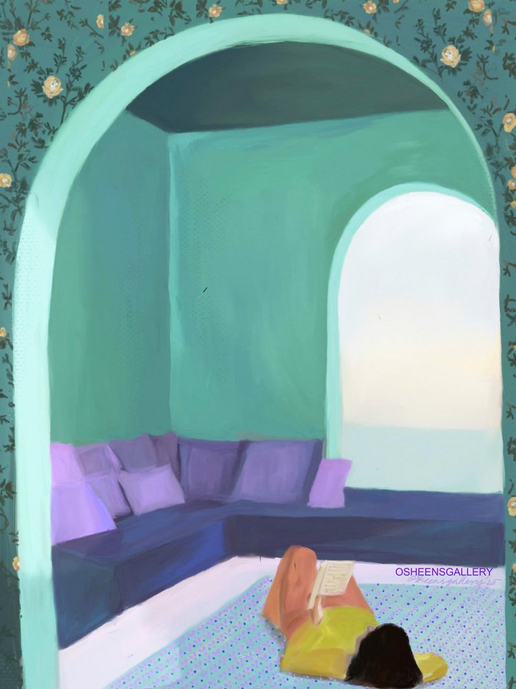 Rustige leeshoek door Osheensgallery