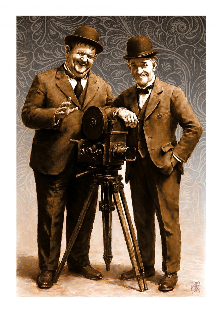 Klassiek komisch duo door Osvaldo Russo