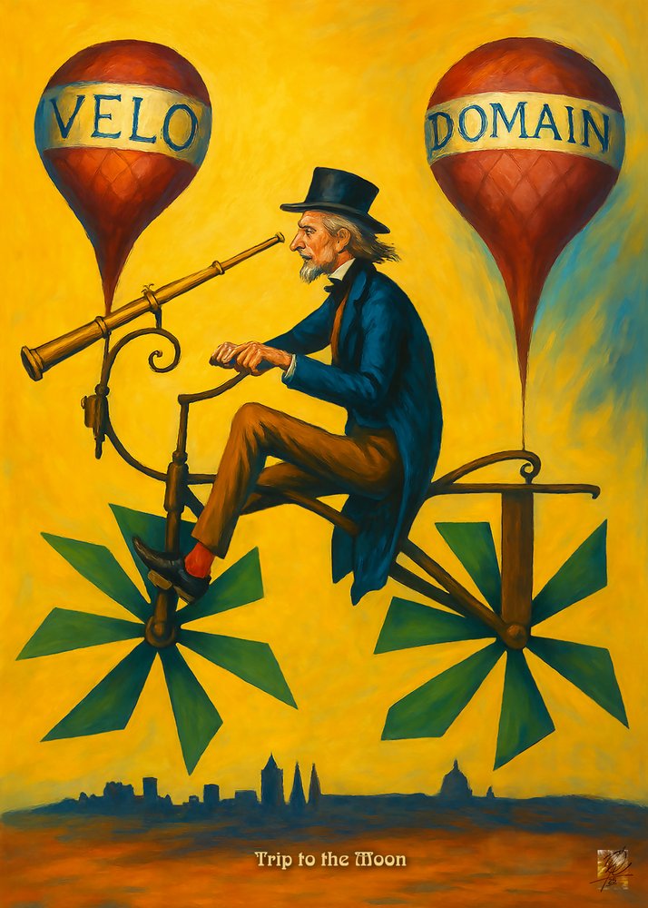 Steampunk-reis naar de maan door Osvaldo Russo