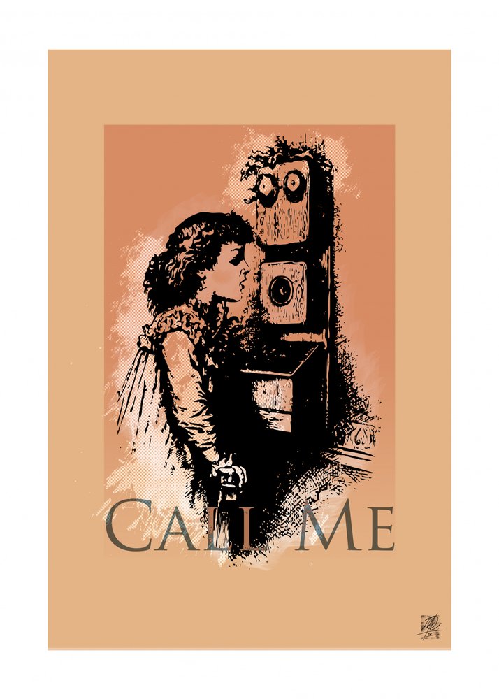 Vintage telefoongesprek door Osvaldo Russo