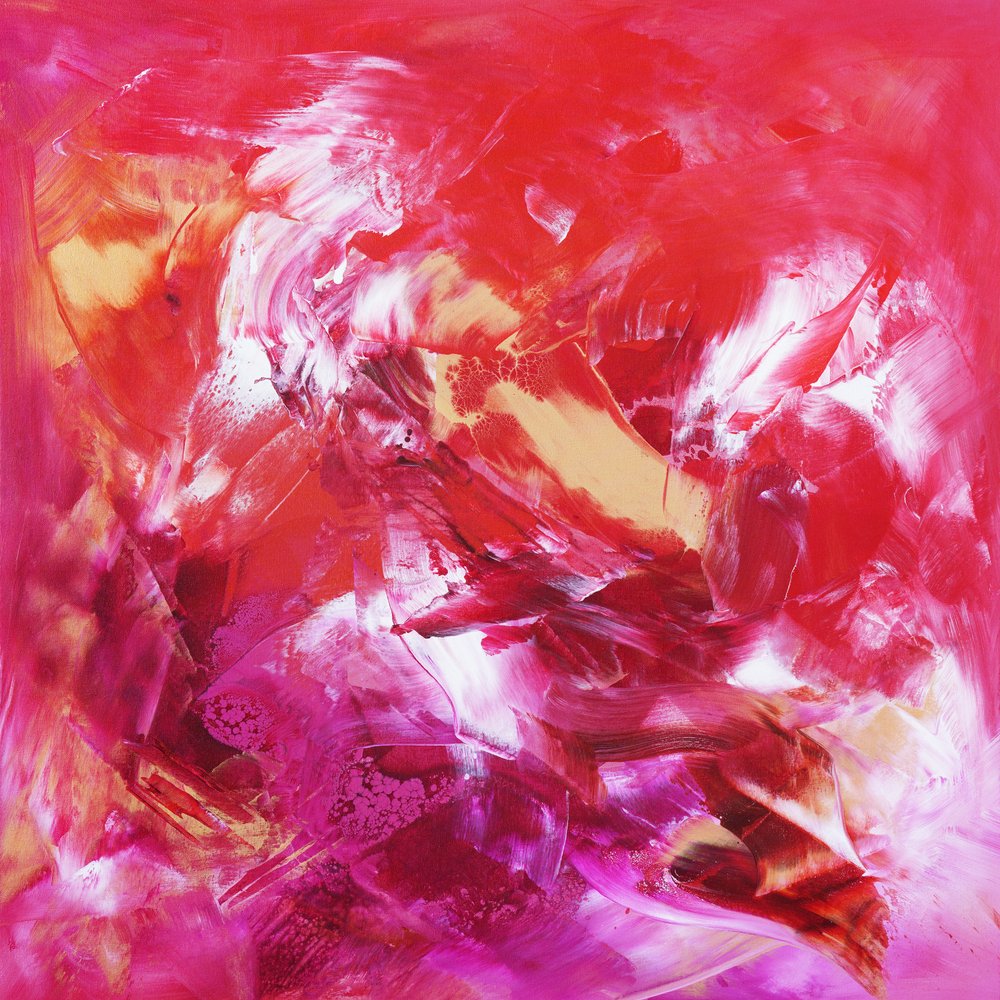 Levendige abstracte passie door Paresh Nrshinga FRSA