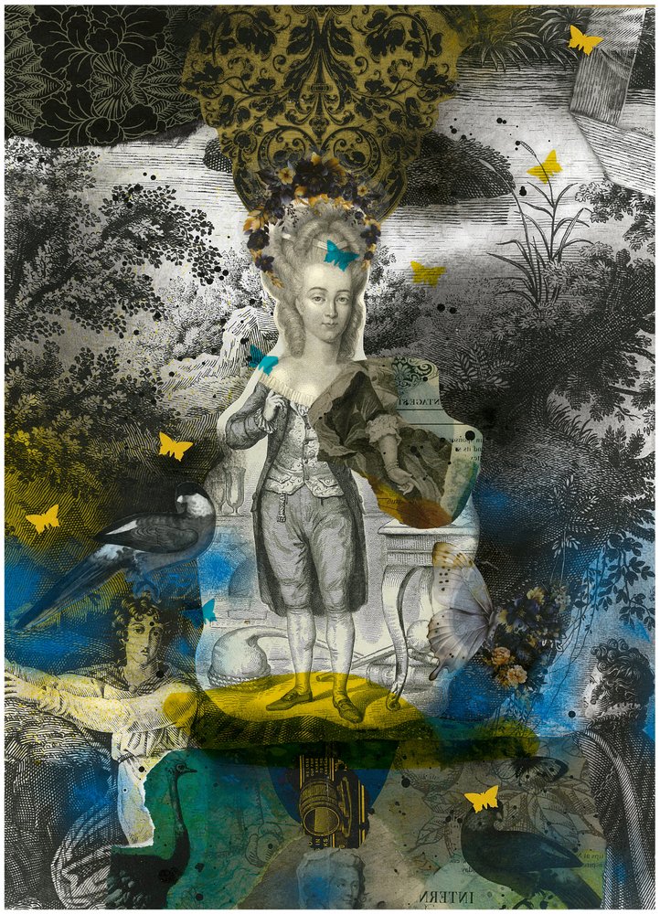 Dromerige rocococollage door Pascal Bouchet-Spiegel