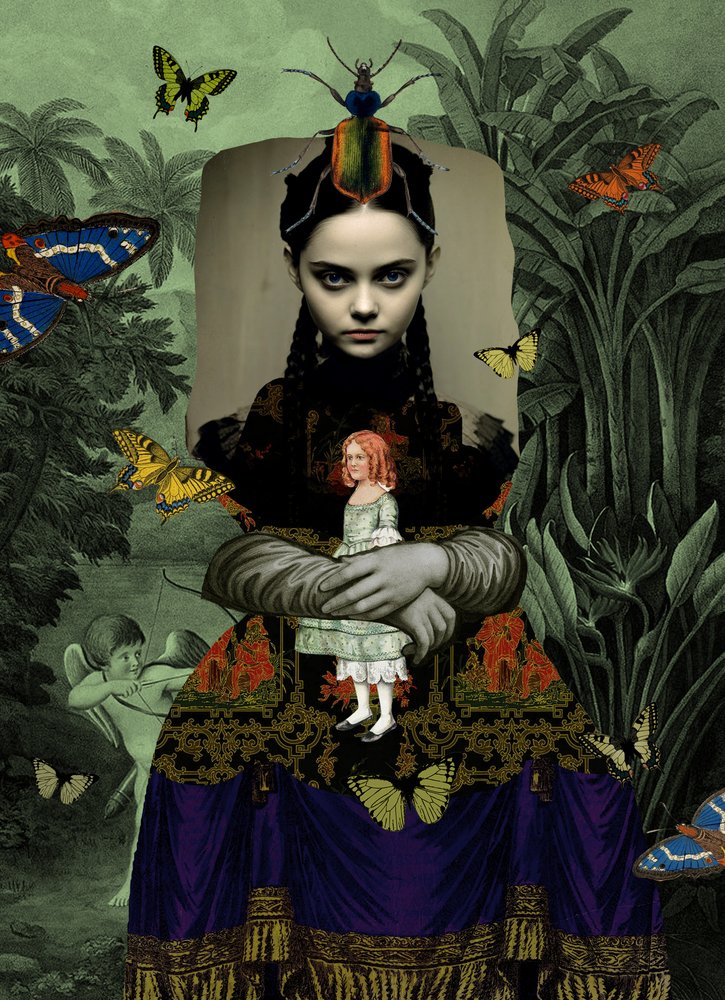 Surrealistische junglevrouw door Pascal Bouchet-Spiegel