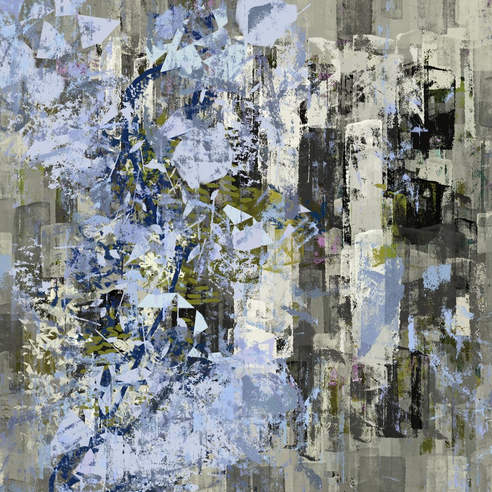 Blau van de gefragmenteerde stad door Pelin Atilla