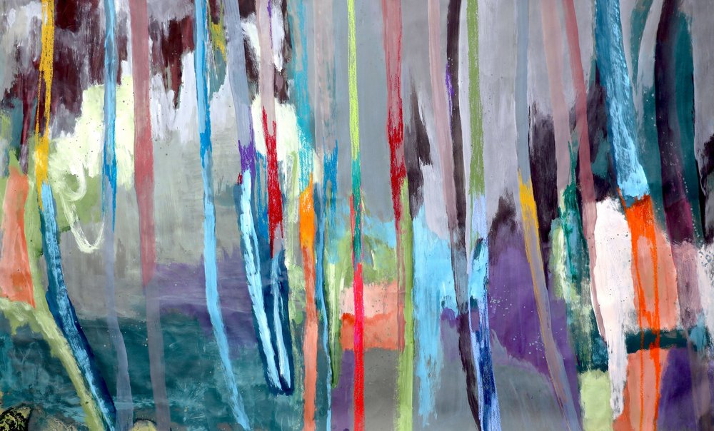 Levendige abstracte lijnen door Poonam Choudhary