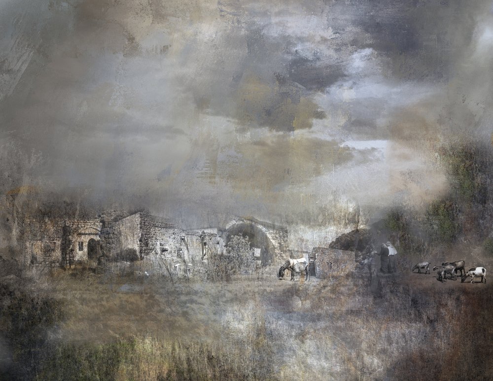 Oud dorp onder de wolken door Rachel Pansky