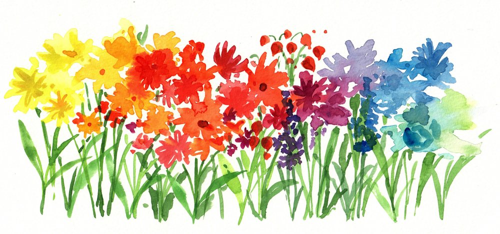 Bloemen uit de Regenboogtuin door Renate Holzner