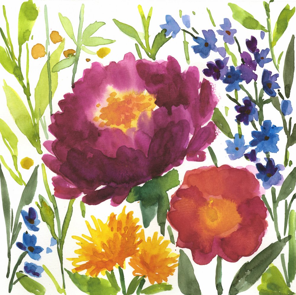 Kleurrijke bloementuin door Renate Holzner