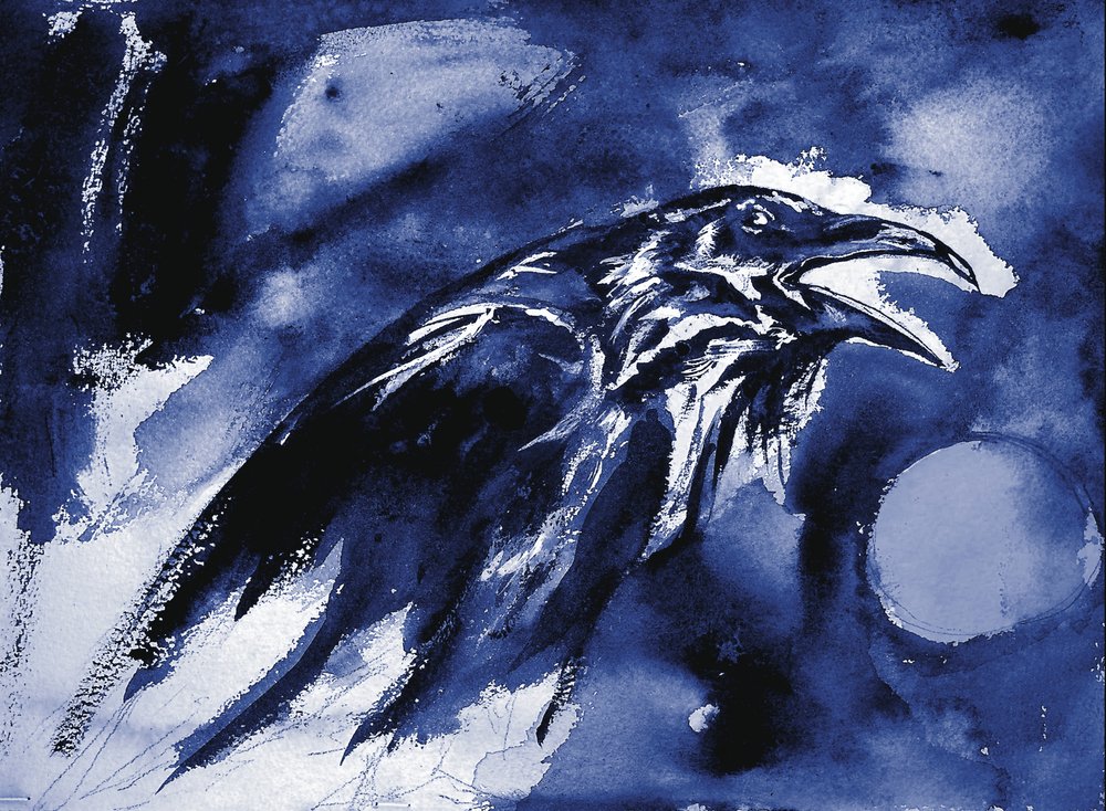 Blauwe Maan Raaf door RodMacIver