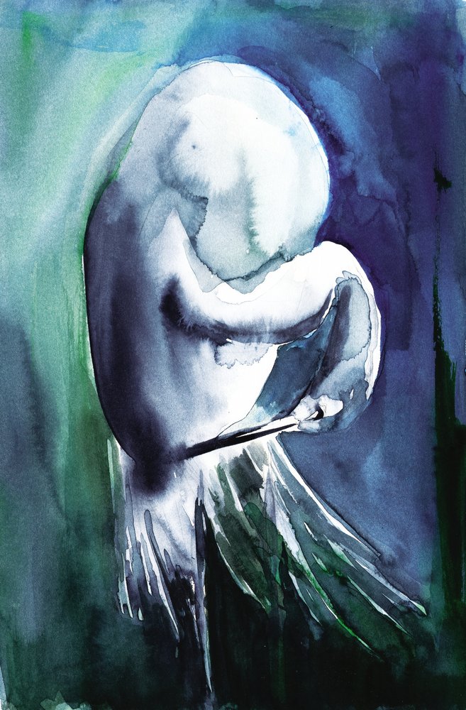 Etherisch blauw figuur door RodMacIver