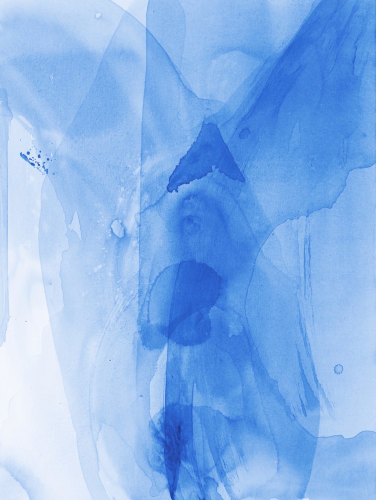 Vloeibaar blauw – Abstract door RodMacIver