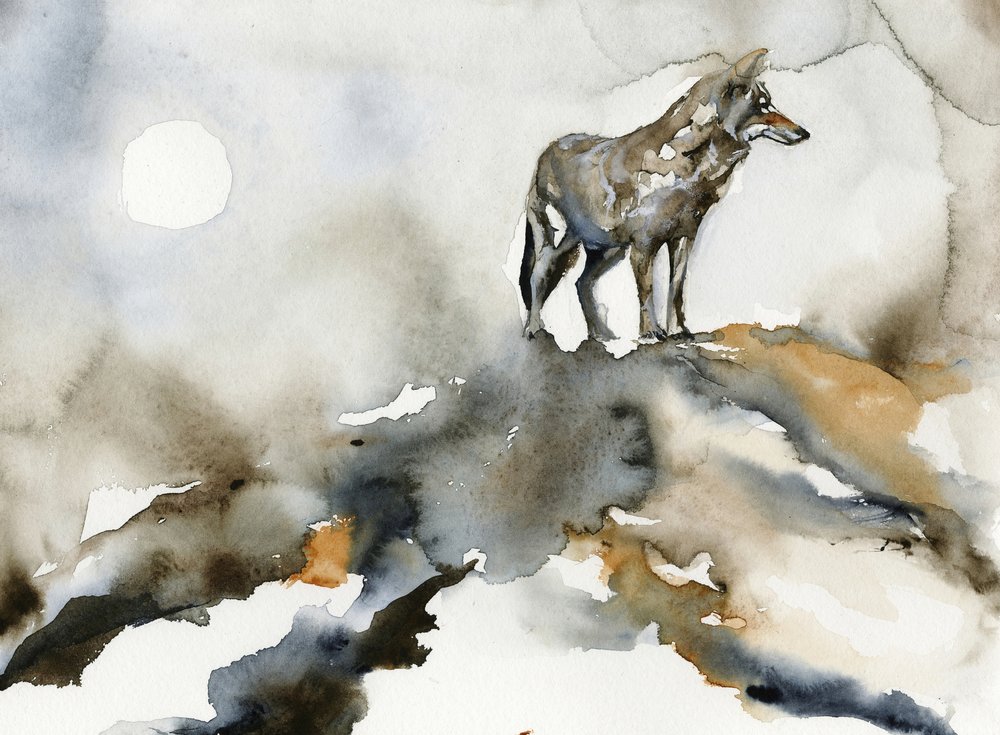 De Maan van de Eenzame Wolf door RodMacIver
