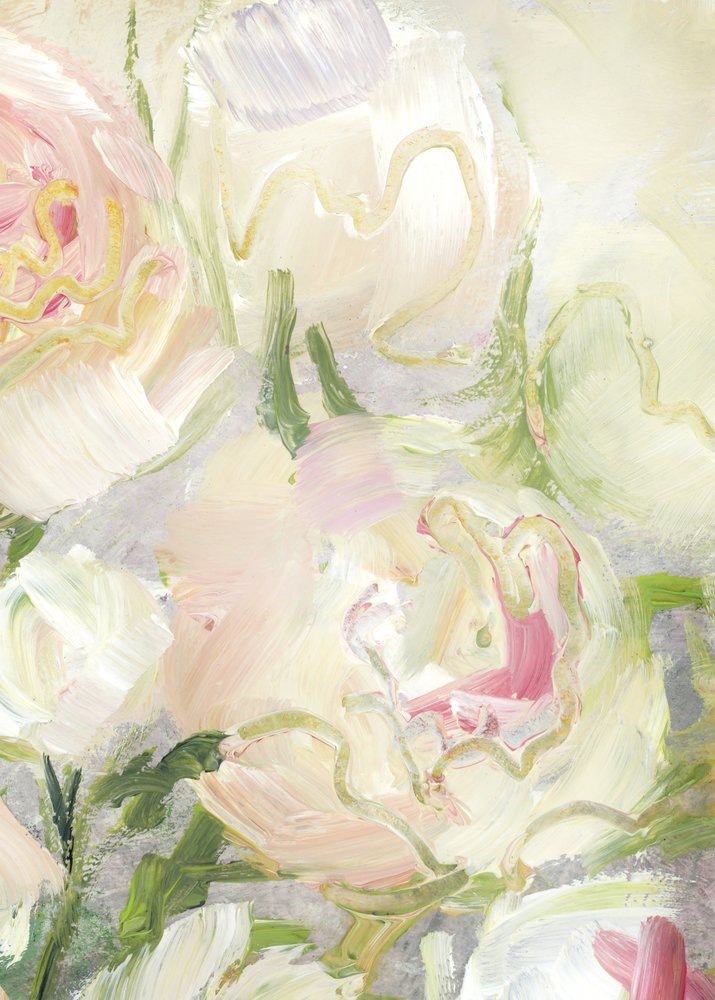 Romige roze bloemen door Rosana Laiz Blursbyai