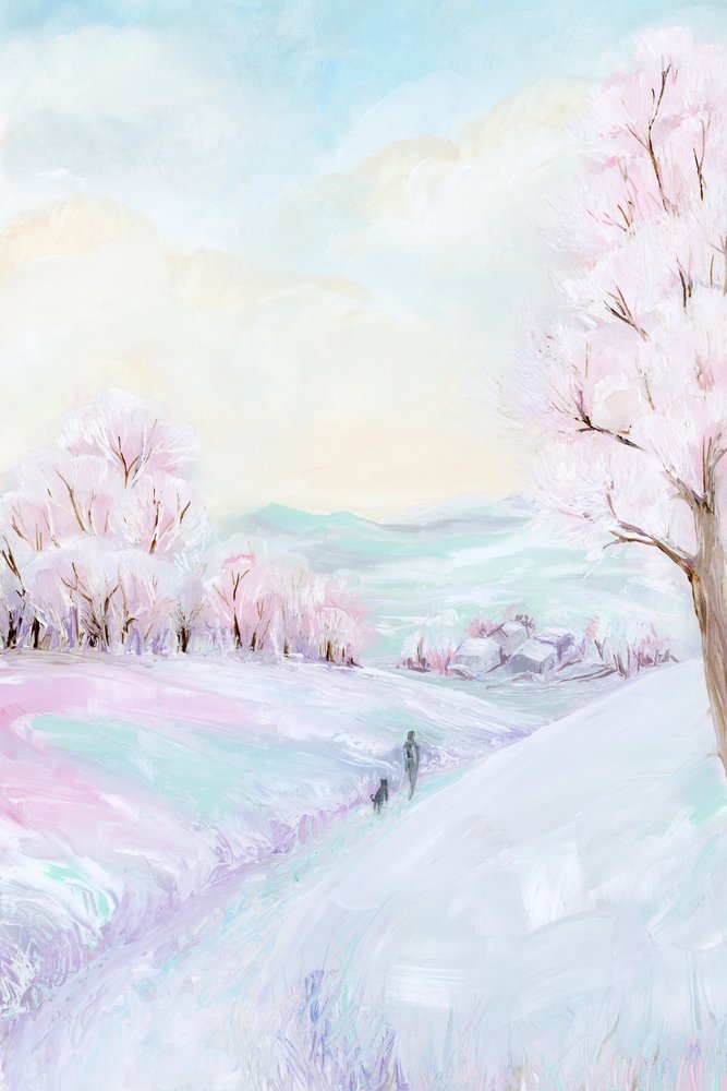 Een dromerige wandeling langs de winterbloesem door Rosana Laiz Blursbyai