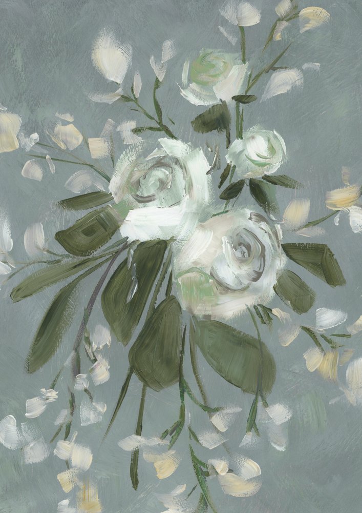 Ingetogen botanische bloemen door Rosana Laiz Blursbyai