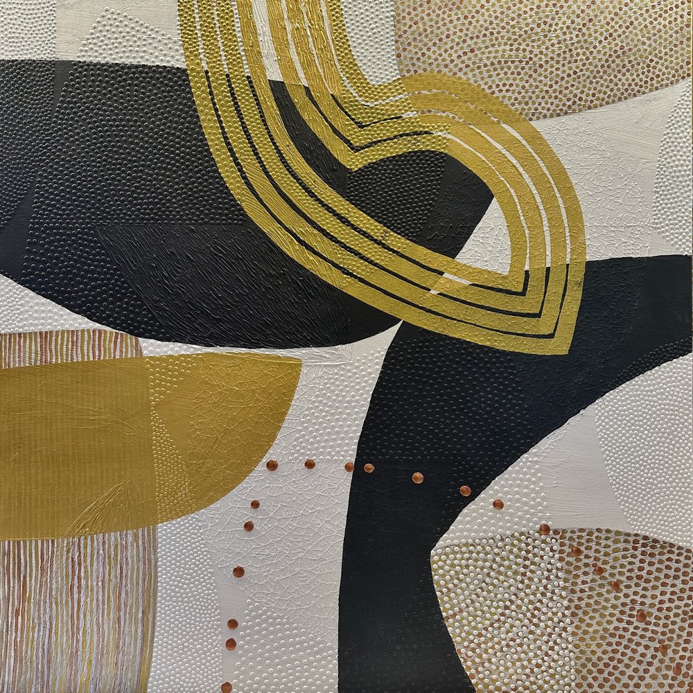 Abstracte gouden krommen door SAN STARLING