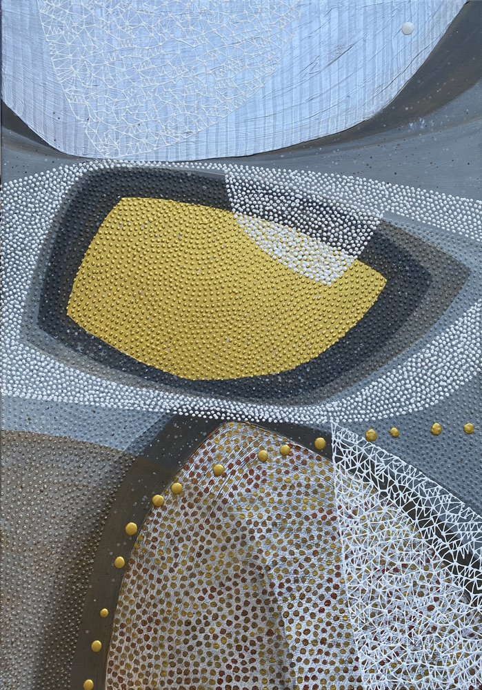 Gouden abstracte vormen door SAN STARLING