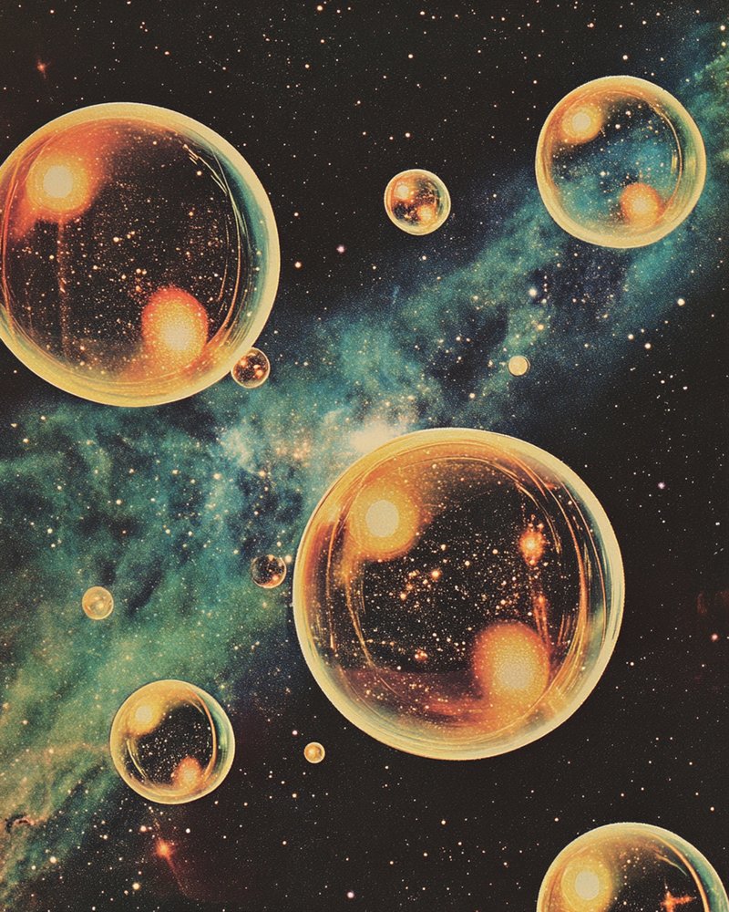 Kosmische gouden bubbels door Samantha Hearn