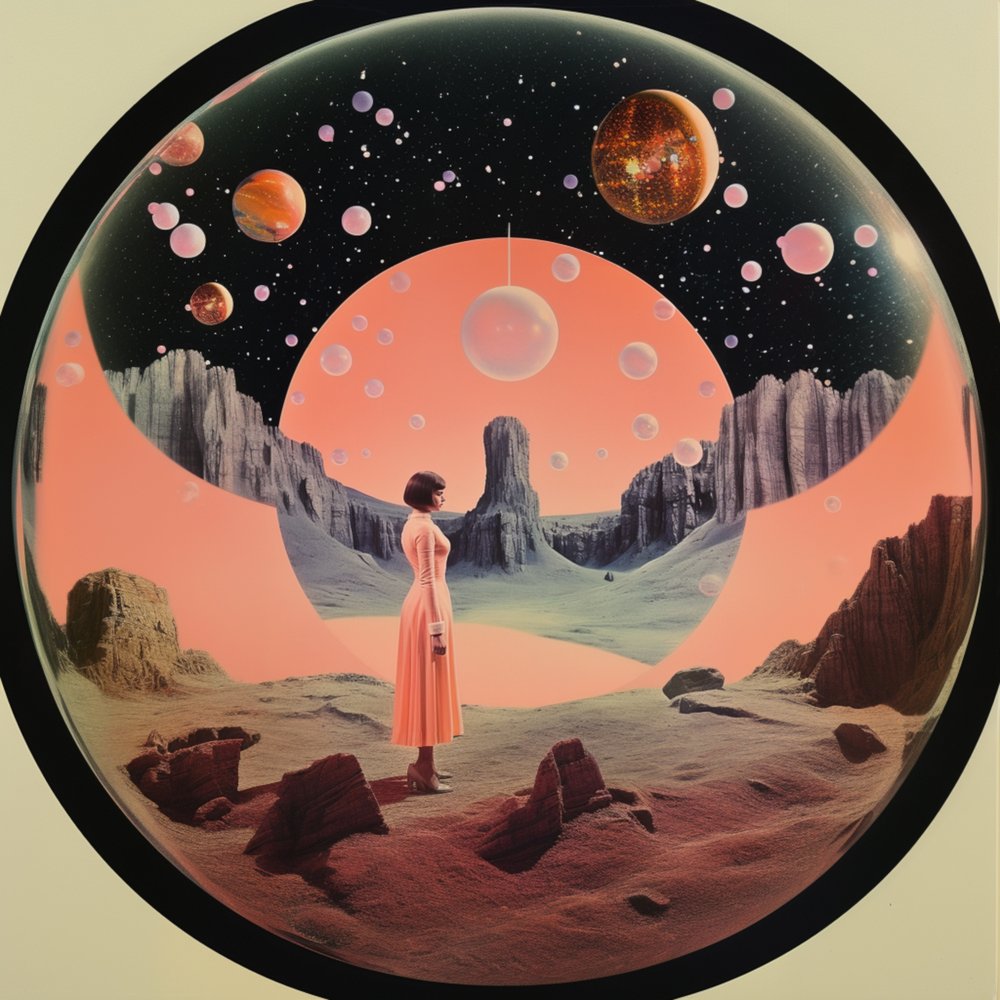 Roze Planeet Eenzaamheid door Samantha Hearn