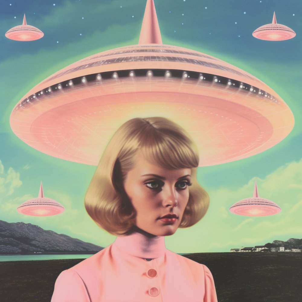 Retro-ontmoeting met buitenaardse wezens door Samantha Hearn