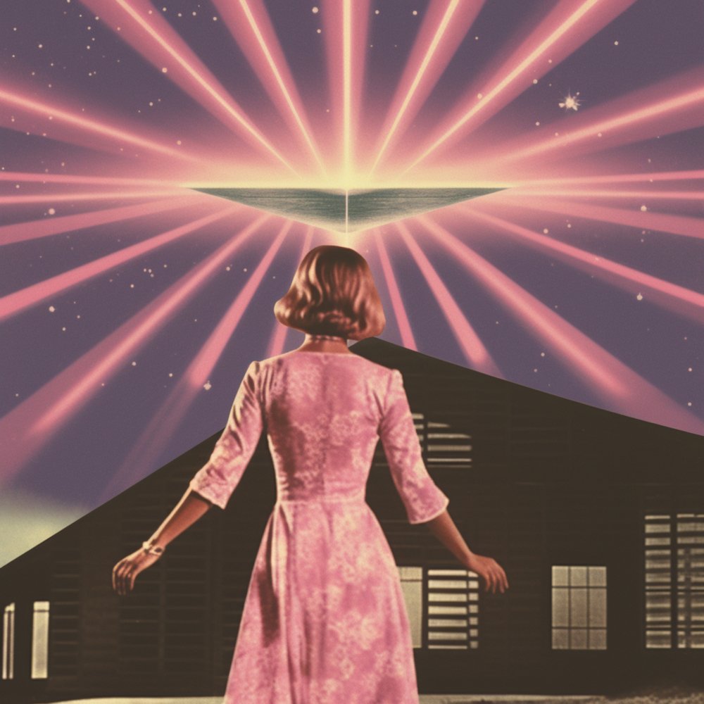 Retro-ontmoeting met buitenaardse wezens door Samantha Hearn