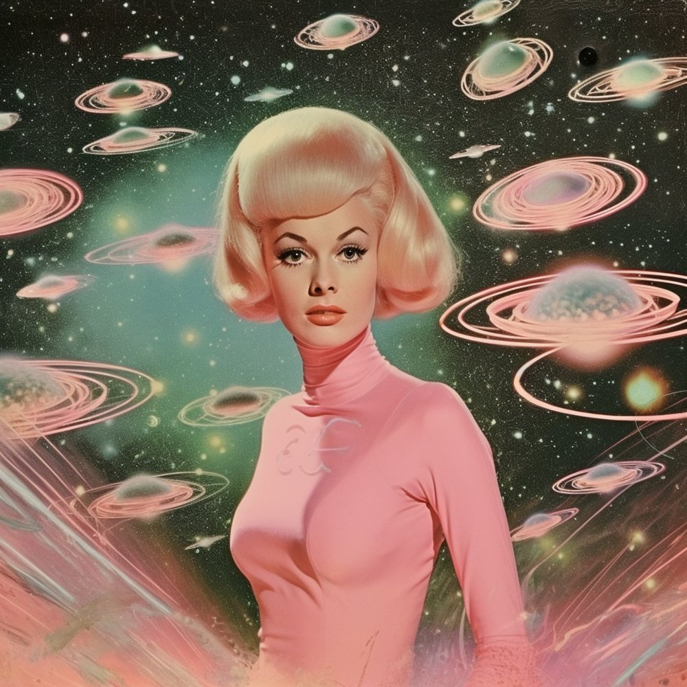 Retro ruimteglamour door Samantha Hearn