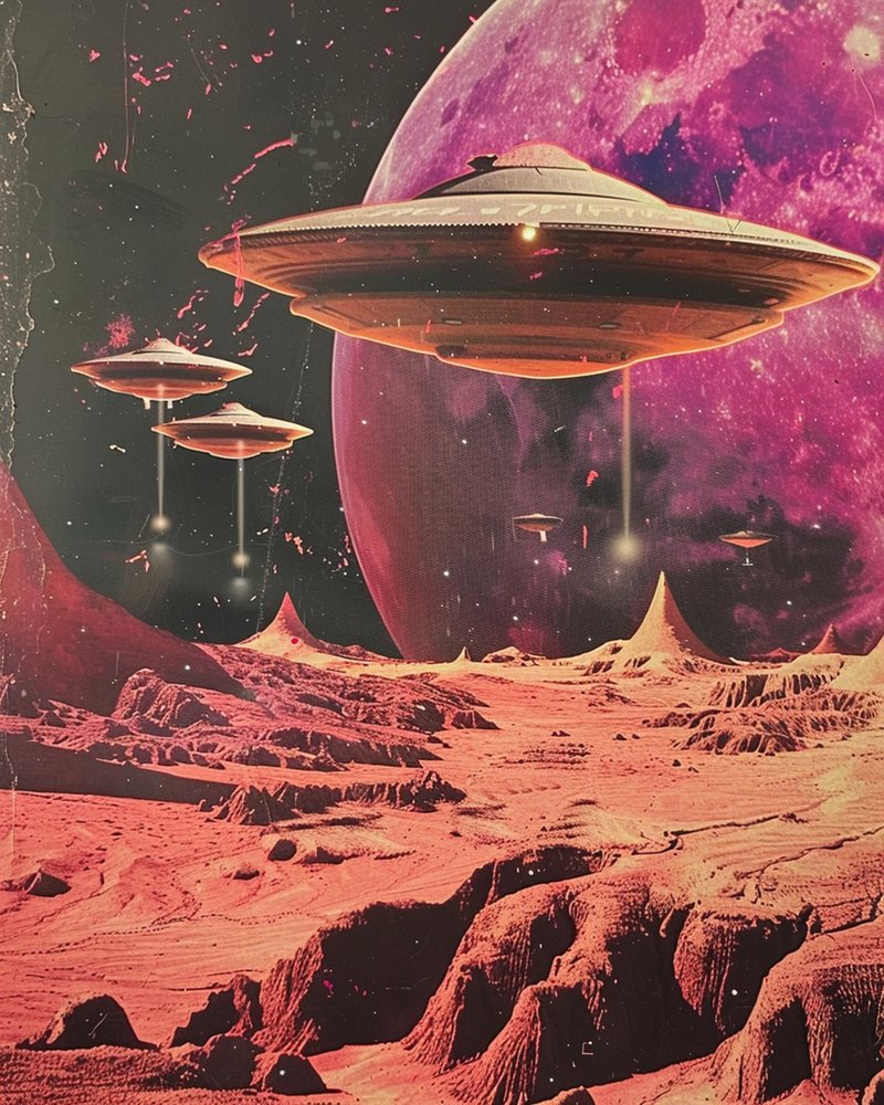 UFO’s boven de Rode Planeet door Samantha Hearn