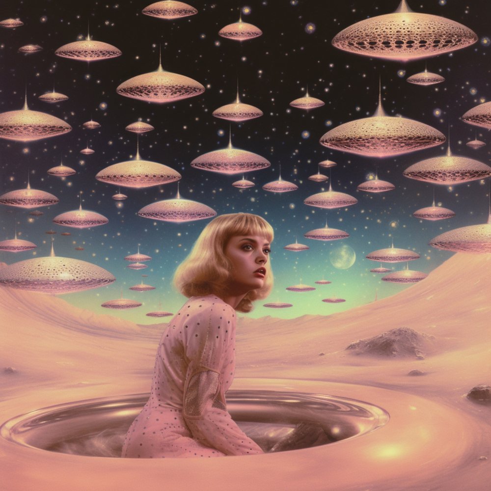 Een vintage sciencefiction-ontmoeting door Samantha Hearn