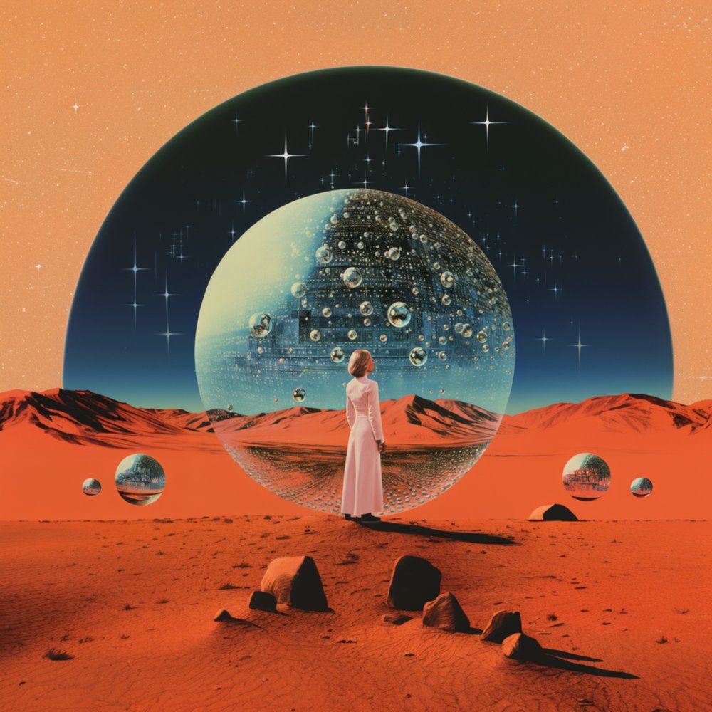 De kosmische woestijndroom van een vrouw door Samantha Hearn