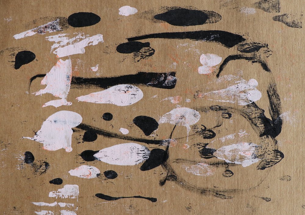 Abstracte verfstreken door Santhosh ch