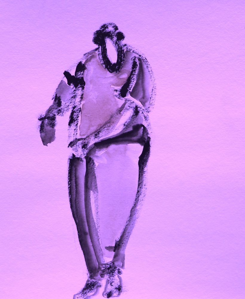 Abstracte paarse figuur door Santhosh ch