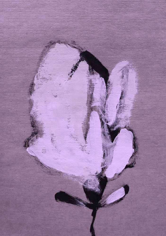 Abstracte witte bloem door Santhosh ch