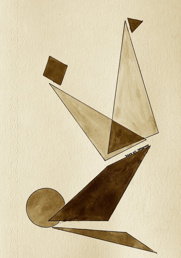 Balancerende geometrische figuur door Santhosh ch