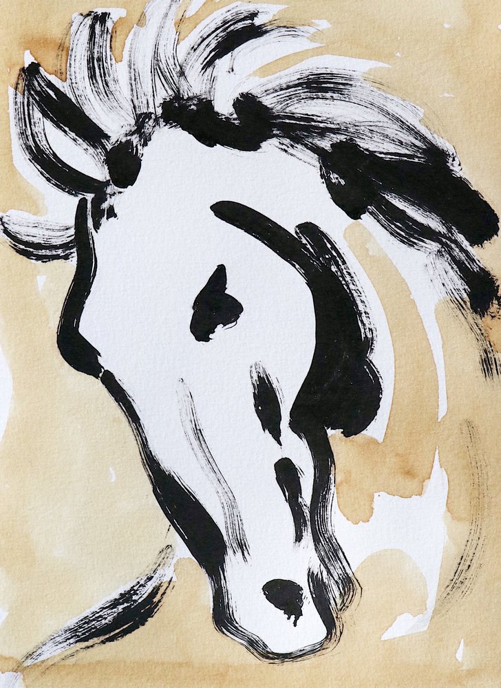 Expressief paardenhoofd door Santhosh ch
