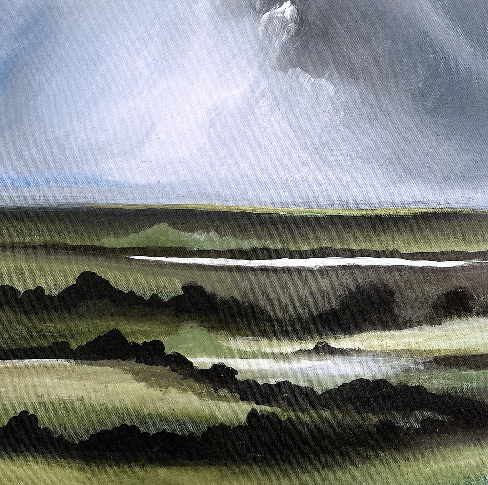 Mistig paars landschap door Santhosh ch