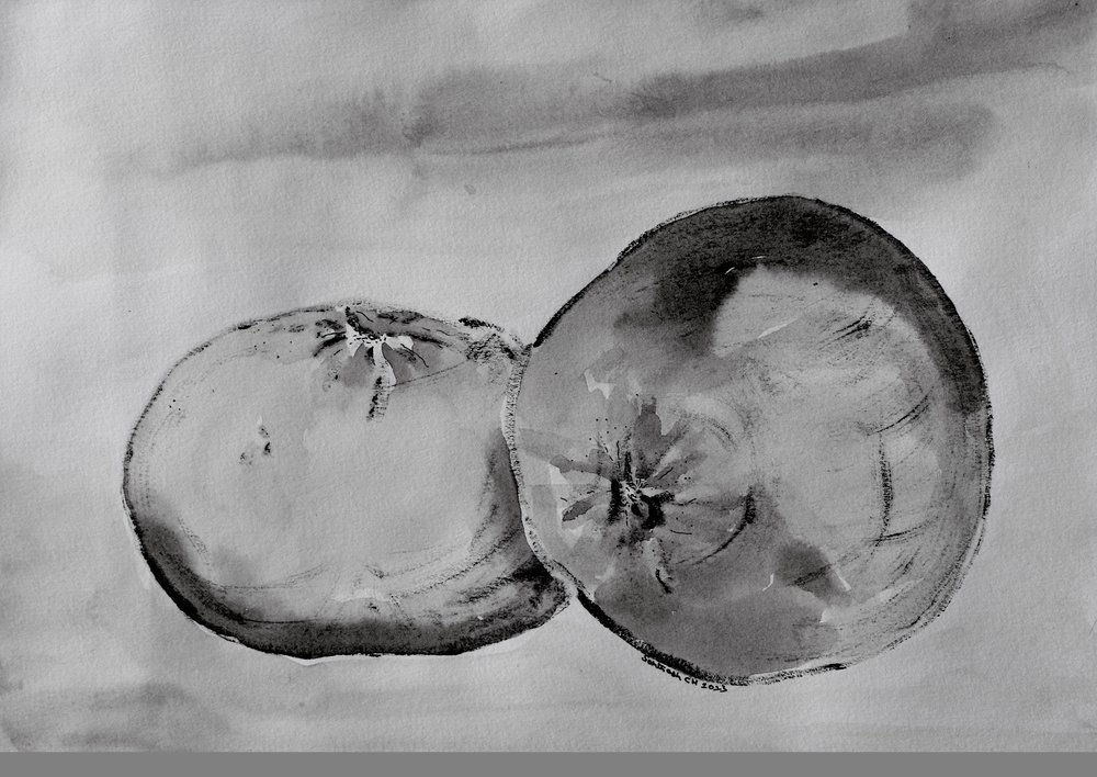 Monochrome citrushelften door Santhosh ch