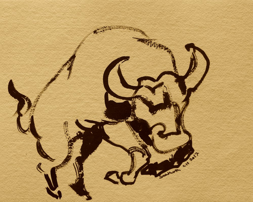 Krachtige inktbuffel door Santhosh ch