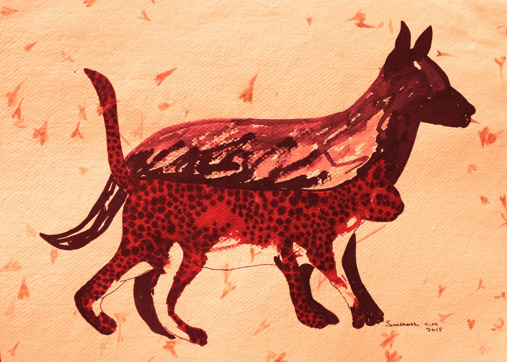 Oerrode dieren door Santhosh ch