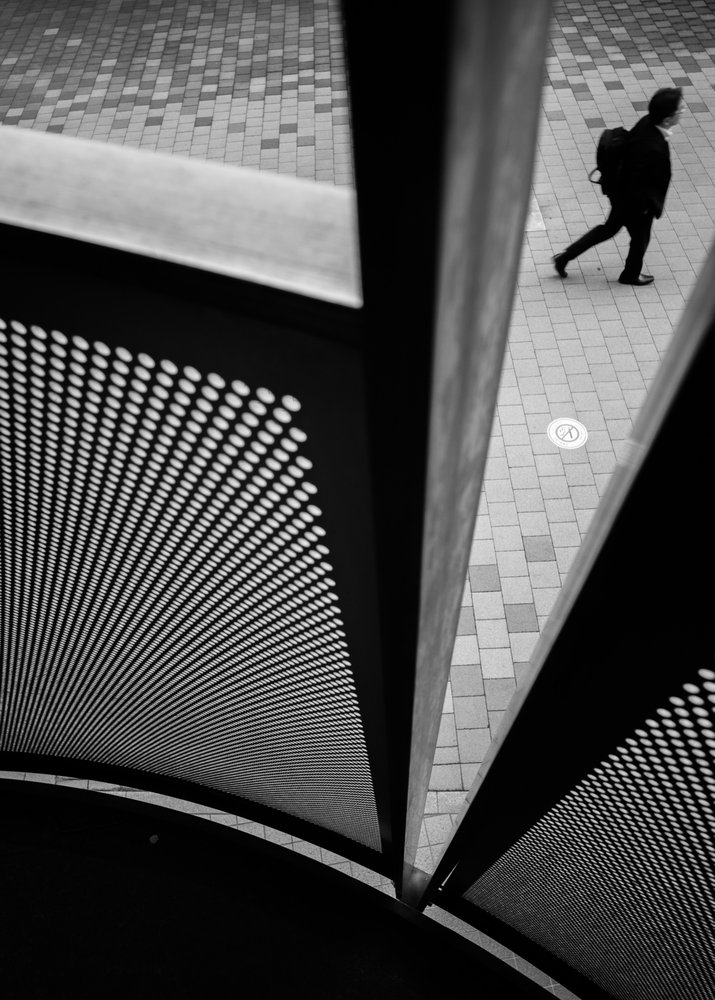 Geometrische stadswandeling door Satoshi Hata