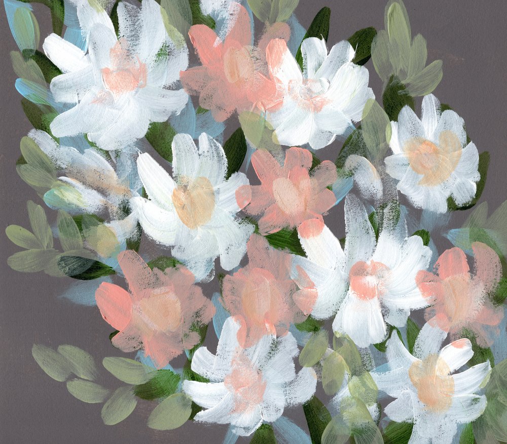 Ingetogen bloemenboeket door Shelley Hampe