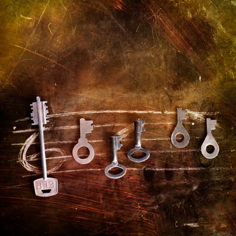 Vintage muziektoetsen door Stanislav Aristov