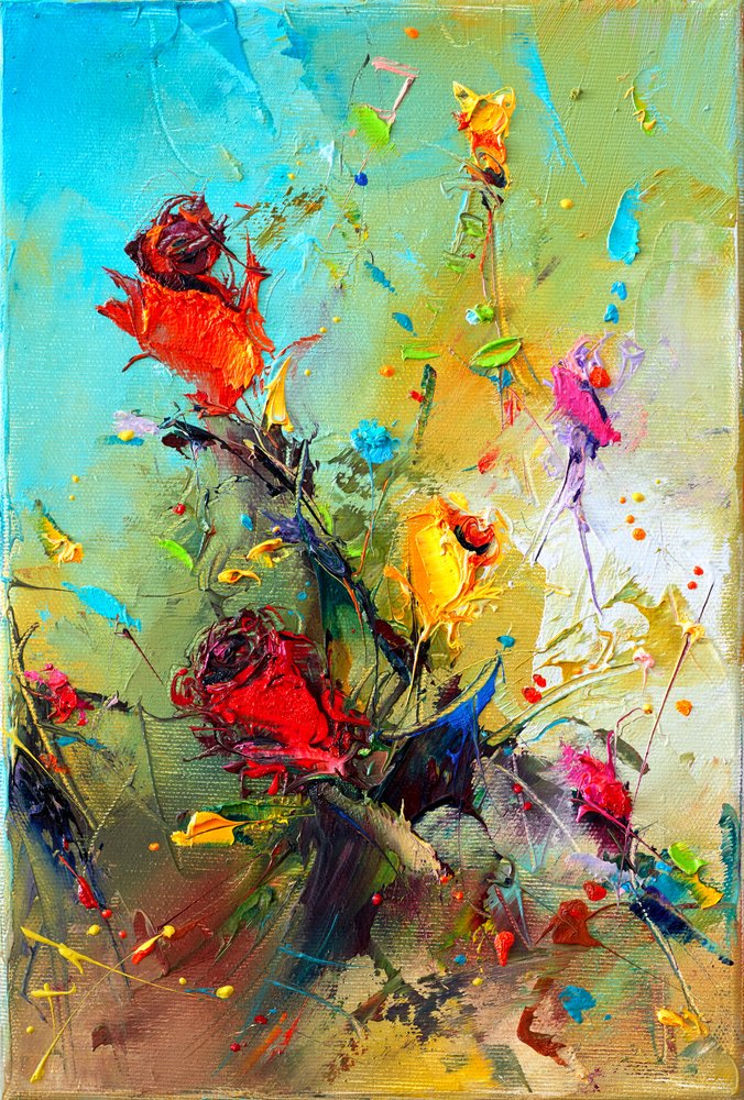 Levendige bloemenimpressie door Stanislav Lazarov