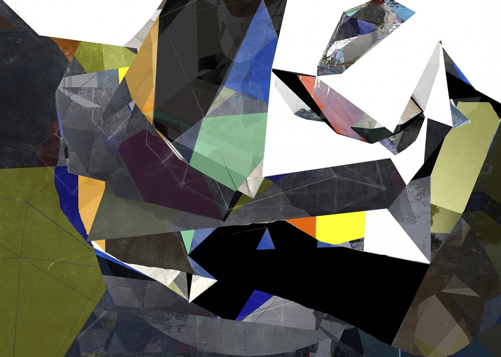 Dynamisch geometrisch abstract door Stefan Fransson