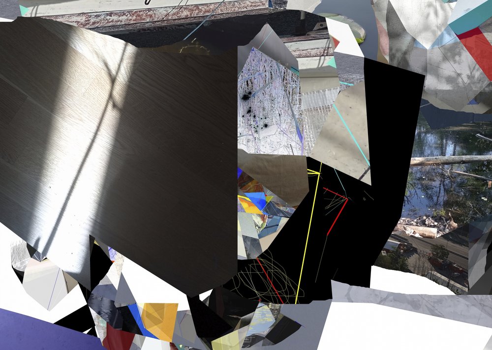Collage van gefragmenteerd licht door Stefan Fransson