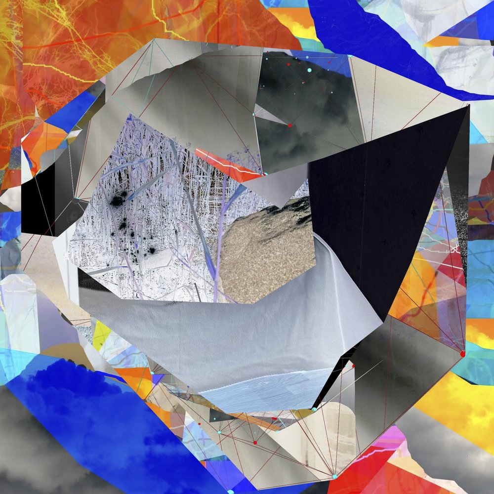 Moderne abstracte collage door Stefan Fransson