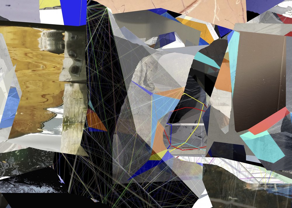 Moderne geometrische collage door Stefan Fransson