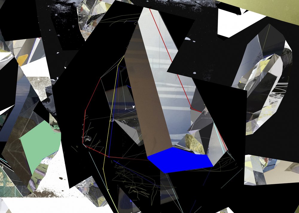 Moderne geometrische fragmenten door Stefan Fransson